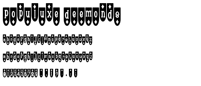 Populuxe Deemonds font
